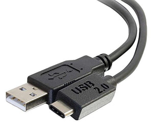 C2G 28870 USB 2.0 USB-C to USB-A Cable, Male to Male, 3'