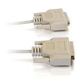 C2G 03030 DB25 Male to DB25 Female Serial RS232 Null Modem Cable, Beige (10 Feet, 3.04 Meters)