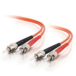 C2G 06239 OM1 Fiber Optic Cable - ST-ST 62.5/125 Duplex Multimode PVC Fiber Cable, Orange (32.8 Feet, 10 Meters)