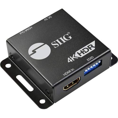 SIIG Ultra HD 4K EDID Emulator for HDMI 2.0 3D, CEC, HDCP 2.2, Bandwidth 18Gb/s (CE-H24Z11-S1)