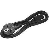 StarTech.com 6 ft 2 Prong European Power Cord for PC Computers