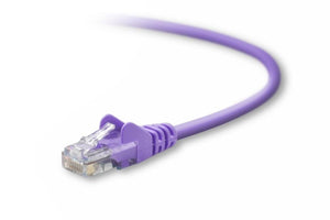 Belkin Patch Cable - RJ-45 (m) - RJ-45 (m) - 5 ft - UTP ( Cat 5E ) - Purple