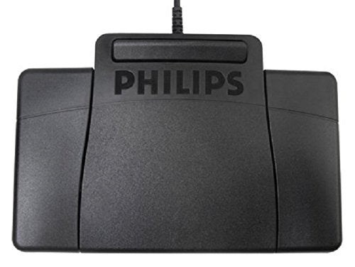 Philips LFH2310 USB Foot Control 3-Pedal Philips-Style Foot Control for Digital Systems