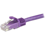 StarTech.com Cat6 Patch Cable - 1 ft - Purple Ethernet Cable - Snagless RJ45 Cable - Ethernet Cord - Cat 6 Cable - 1ft (N6PATCH1PL)