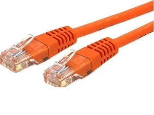 Cat6 Ethernet Cable - 35 ft - Orange - Patch Cable - Molded Cat6 Cable - Long Network Cable - Ethernet Cord - Cat 6 Cable - 35ft