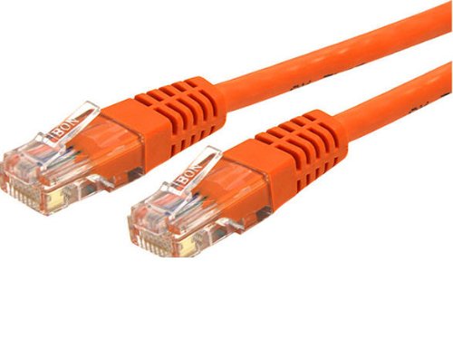 Cat6 Ethernet Cable - 35 ft - Orange - Patch Cable - Molded Cat6 Cable - Long Network Cable - Ethernet Cord - Cat 6 Cable - 35ft