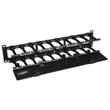 Rack Enclosure Horizontal Cable Manager Steel W Finger Duct 2urm