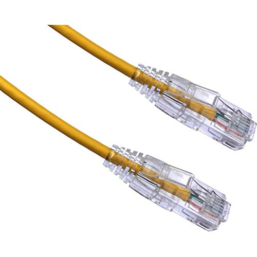 AXIOM 3FT CAT6A BENDNFLEX Ultra-Thin SNAGLESS Patch Cable 650MHZ (Yellow)