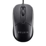 Belkin 3-Button Wired USB Optical Mouse with 5-Foot Cord, Compatible with PCs, Macs, Desktops and Laptops