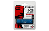 Kingston Digital 4GB Data Traveler AES Encrypted Vault Privacy 256Bit 3.0 USB Flash Drive with ESET AV (DTVP30AV/4GB)