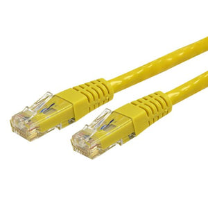 StarTech.com C6PATCH4YL Molded RJ45 UTP Gigabit Cat6 Patch Cable, 4-Feet (Yellow)