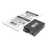 SC Singlemode Fiber to Gbe Media Converter POE+ 10/100/1000 20KM