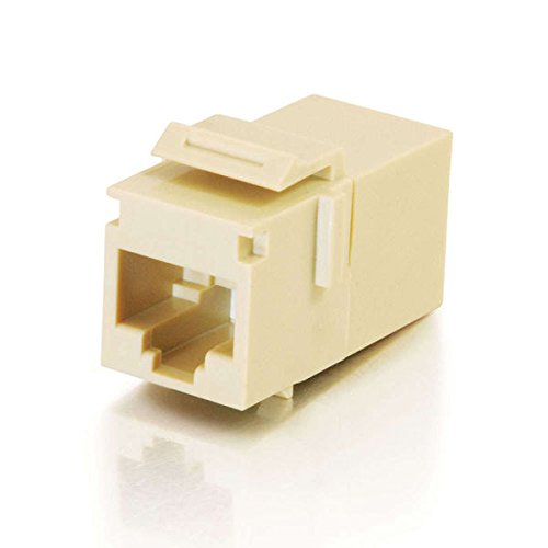 C2G 03674 RJ45 (8P8C) Coupler Keystone Insert Module, Ivory