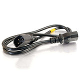 C2G 30824 14 AWG 250 Volt Power Extension Cord - IEC320C14 (C14) to IEC320C13 (C13), TAA Compliant, Black (10 Feet, 3.04 Meters)