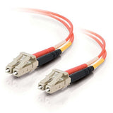 C2G 37958 OM1 Fiber Optic Cable - LC-LC 62.5/125 Duplex Multimode Fiber Cable, Plenum CMP-Rated, Orange (16.4 Feet, 5 Meters)