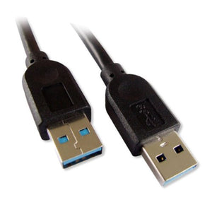 USB 3.0 AA Cable - MM, Black, 6ft