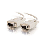 C2G 25219 DB9 M/M Serial RS232 Cable, Beige (1 Feet, 0.30 Meters)