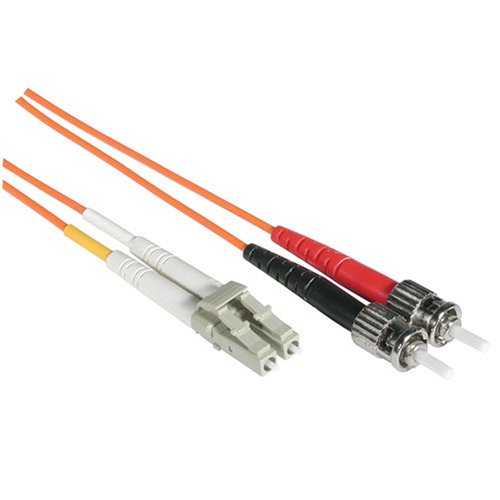 C2G 33167 OM1 Fiber Optic Cable - LC-ST 62.5/125 Duplex Multimode PVC Fiber Cable, Orange (26.2 Feet, 8 Meters)