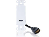 C2G 41043 HDMI Pass Through Wall Plate, White