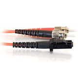 C2G 33136 OM1 Fiber Optic Cable - MTRJ-ST 62.5/125 Duplex Multimode PVC Fiber Cable, Orange (3.3 Feet, 1 Meter)