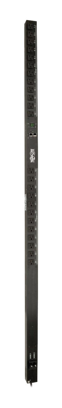 Tripp Lite PDU Switched 2.9kW 120V 24 5-15/20R 30A L5-30P LX Platform Interface Vertical 0URM Rack-Mount TAA (PDUMV30NETLX)