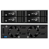 Vantec 12 x 2.5 Inches SAS/SATA SSD/HDD 3 Bay Aluminum Mobile Rack MRK-M2512T