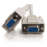 C2G 25246 One HD15 VGA Male to Two HD15 VGA Female Y-Cable, Beige (8 Inches)