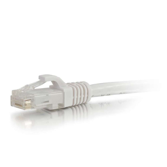 C2G 04040 Cat6 Cable - Snagless Unshielded Ethernet Network Patch Cable, White (15 Feet, 4.57 Meters)