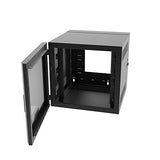 C2G 26RU Swing-Out Wall-Mount Cabinet with Plexiglass Door, Black (SWM26RUPL-26-26)