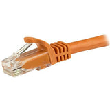 StarTech.com Cat6 Patch Cable - 1 ft - Orange Ethernet Cable - Snagless RJ45 Cable - Ethernet Cord - Cat 6 Cable - 1ft (N6PATCH1OR)