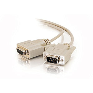 C2G 02712 DB9 M/F Serial RS232 Extension Cable, Beige (10 Feet, 3.04 Meters)