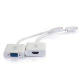 C2G 30003 USB-C to 4K UHD HDMI or VGA Audio/Video Adapter Kit for Apple MacBook, White