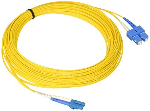 Cables To Go LC/SC Plenum-Rated 9/125 Duplex Single-Mode Fiber Patch Cable