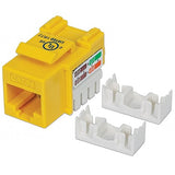 Intellinet Cat5e UTP Punch-Down Keystone Jack, Yellow