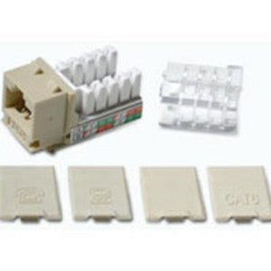 C2G 29310 Cat6 RJ45 Unshielded Keystone Jack, Ivory