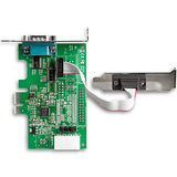 StarTech.com 2 Port RS232 Serial Adapter Card with 16950 UART - PCI Express Serial Port Card - 921.4Kbps - Windows & Linux Compatible (PEX2S953LP)