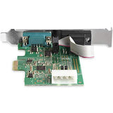 StarTech.com 2 Port RS232 Serial Adapter Card with 16950 UART - PCI Express Serial Port Card - 921.4Kbps - Windows & Linux Compatible (PEX2S953LP)