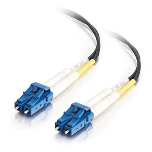 5m Lc/Lc Duplex 9/125 Singlemode Fiber Patch Cable - Black