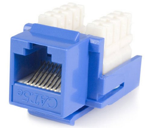 StarTech.com KEYSTONE110B Cat5e RJ45 Keystone Jack, 110 Type (Blue)