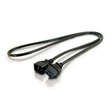 Power Cord Extension - Female - Female - 6 Feet - Black