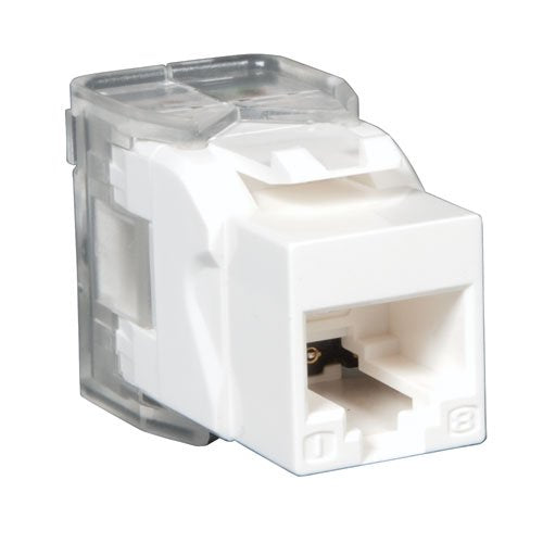 Tripp Lite N230-001-WH-TF Cat6/Cat5e 110 Style Punch Down TAA / GSA Keystone Jack (White)