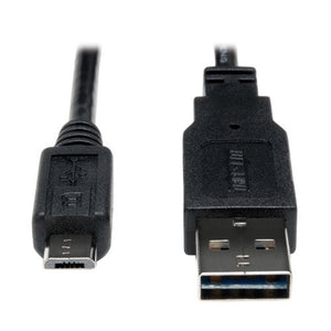 Tripp Lite 24AWG 5-Pin Micro B USB 2.0 Reversible Charging Cable (UR050-001-24-10)