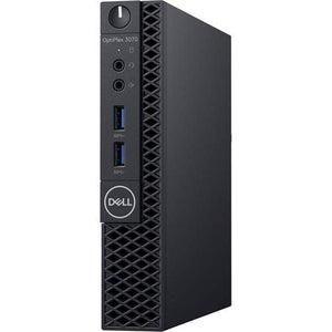 Dell OptiPlex 3070 Desktop Computer - Intel Core i3-9100T - 8GB RAM - 128GB SSD - Micro PC