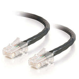 C2G 26708 Cat5e Crossover Cable - Non-Booted Unshielded Network Crossover Patch Cable, Black (25 Feet, 7.62 Meters)