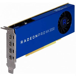 HP Graphics Card - Radeon Pro WX 3200-4 GB GDDR5 - PCIe 3.0 x16 Low Profile - 4 x Mini DisplayPort - Promo