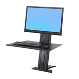 Ergotron 33-415-085 WorkFit-SR Sit-Stand Workstation, Black