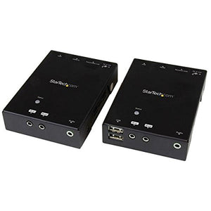 StarTech.com HDMI Over CAT5 HDBaseT Extender with 4-Port USB Hub, IR and Power Over Cable - 295 ft (90m) - Ultra HD 4K (ST121HDBTU)