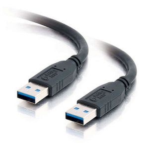 C2G 54171 USB Cable - USB 3.0 A to A Cable M/M, Black (6.6 Feet, 2 Meters)