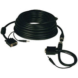 Tripp Lite P504 EZ SVGA/VGA Easy Pull Monitor + Audio Extension Cable with RGB Coax HD15 M/M, 3.5mm M/M