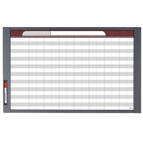 Quartet Inview Custom Whiteboard, Graphite Frame, 37.5 x 23 Inches (72982)